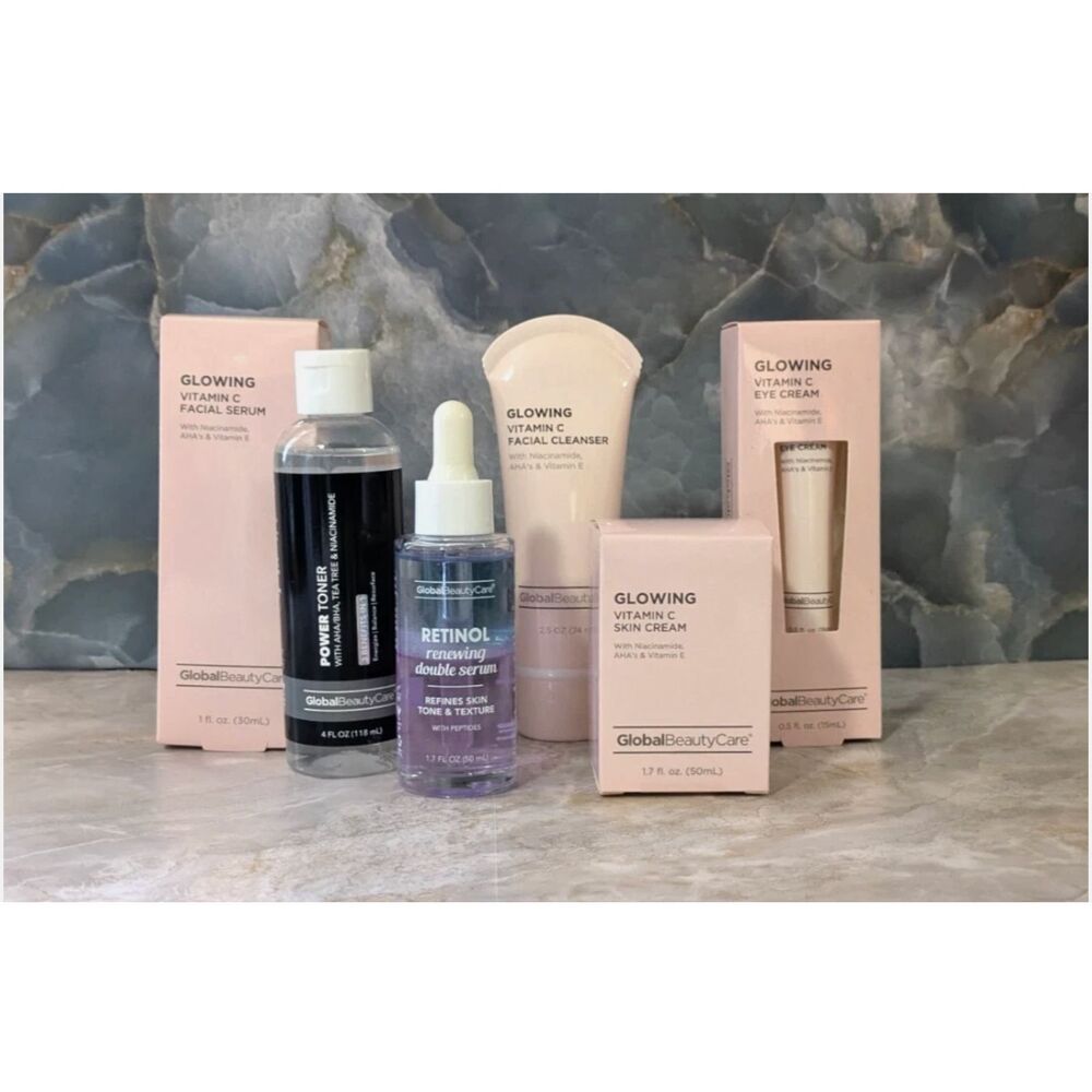 Glowing Skincare Set: 6 piece Global Beauty Care